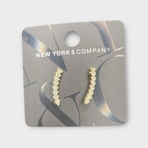 New York & Company Curved Climbee Earrings